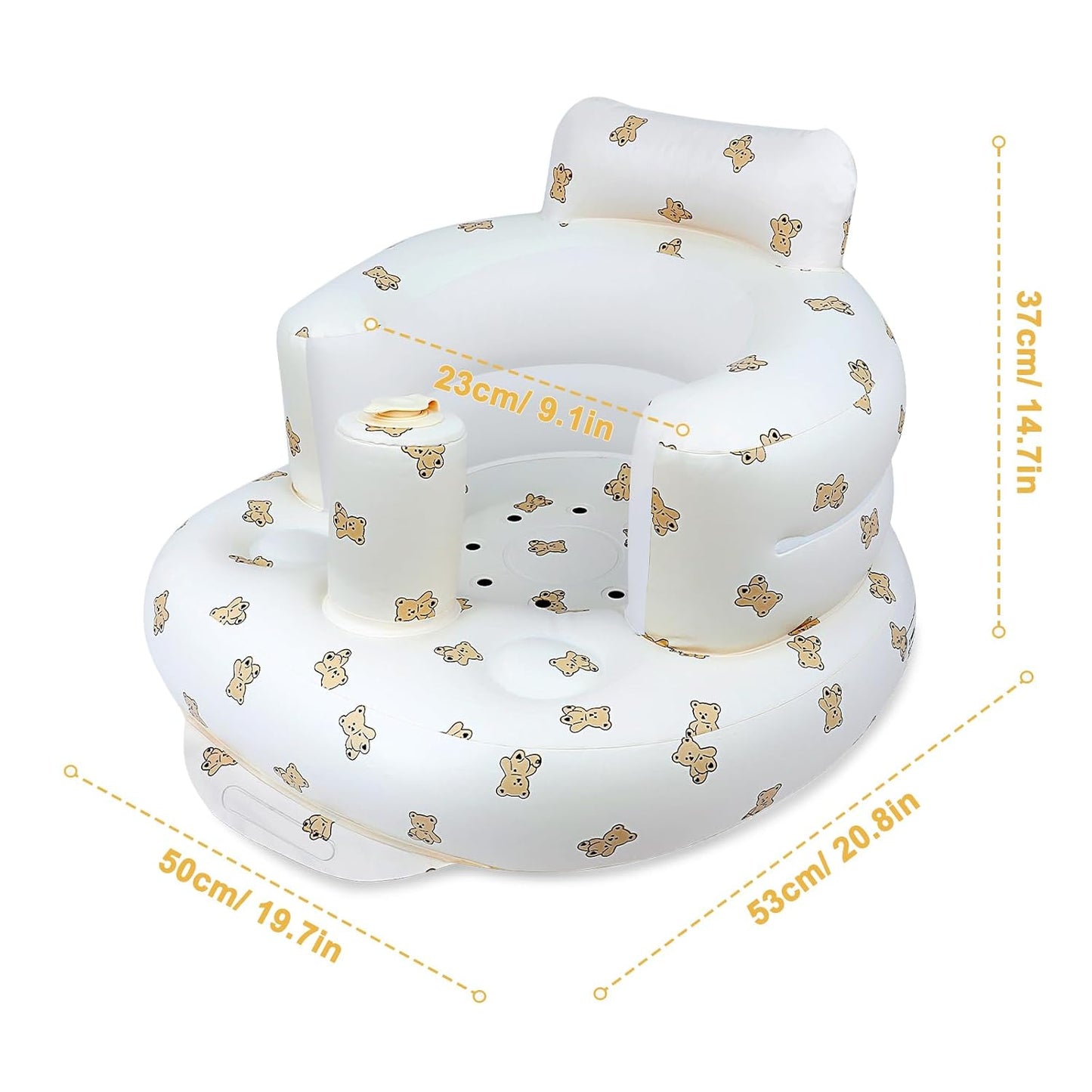 Opblaasbare Babystoel Met Rugsteun – Baby Zitstoel - KidsKorner