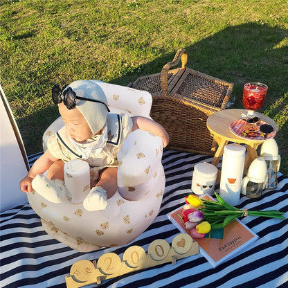 Opblaasbare Babystoel Met Rugsteun – Baby Zitstoel - KidsKorner