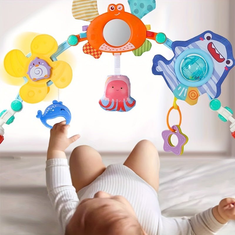 Opvouwbare Baby Speelboog Met Zeedieren Voor Kinderwagen En Box - KidsKorner