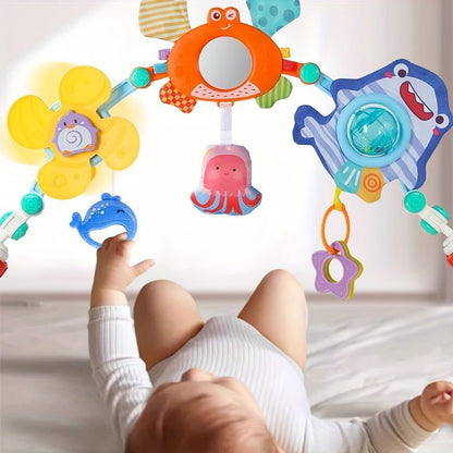 Opvouwbare Baby Speelboog Met Zeedieren Voor Kinderwagen En Box - KidsKorner