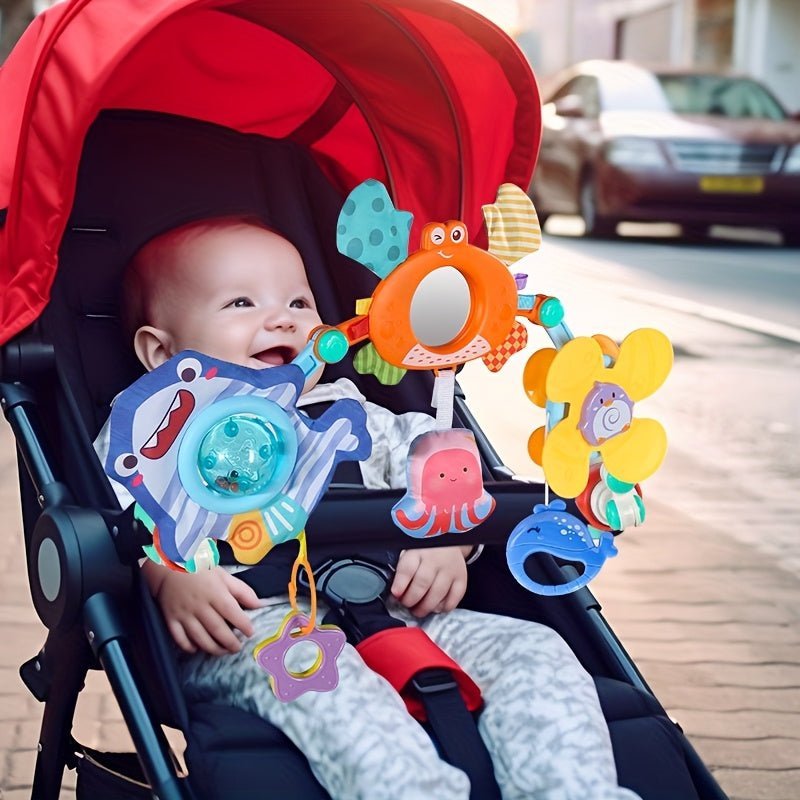 Opvouwbare Baby Speelboog Met Zeedieren Voor Kinderwagen En Box - KidsKorner
