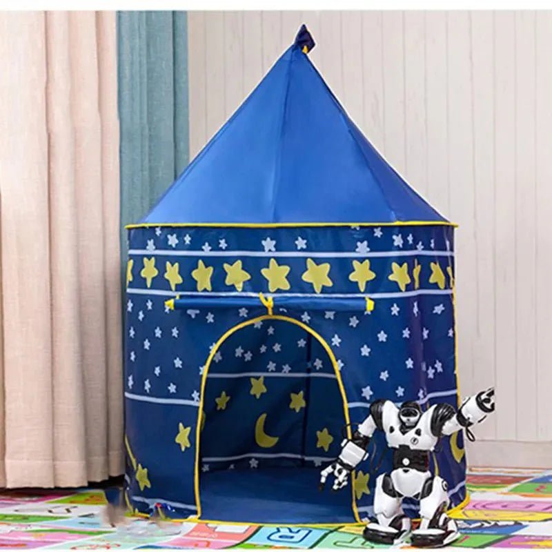 Opvouwbare Kasteel Speeltent Voor Kinderen - Blauw - KidsKorner
