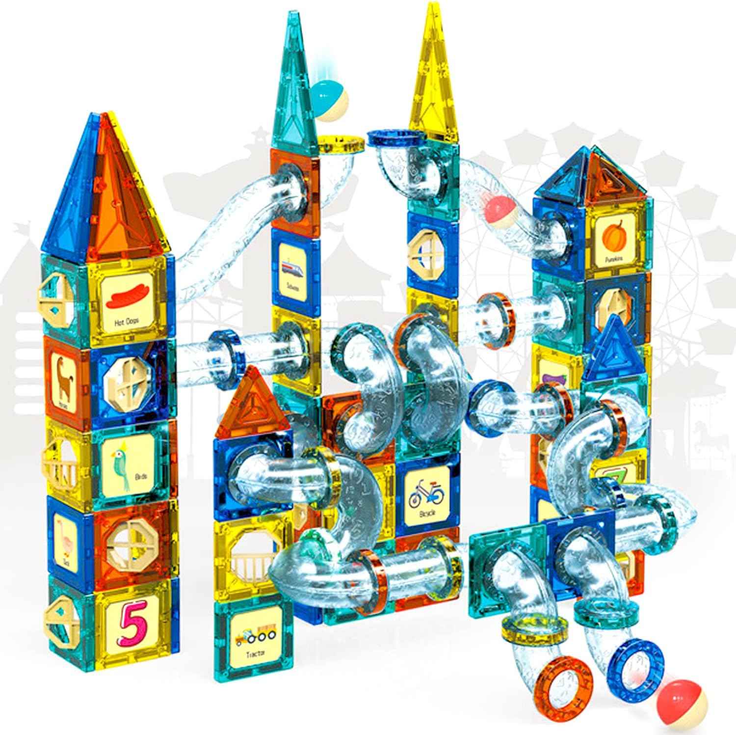 Pipetrix Magnetische Tegels - Magnetische Knikkerbaan Bouwstenen - KidsKorner