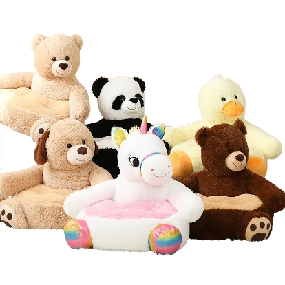 Pluche Dieren Kinderstoel – Knuffelstoel Voor Peuters 40x50 cm - KidsKorner
