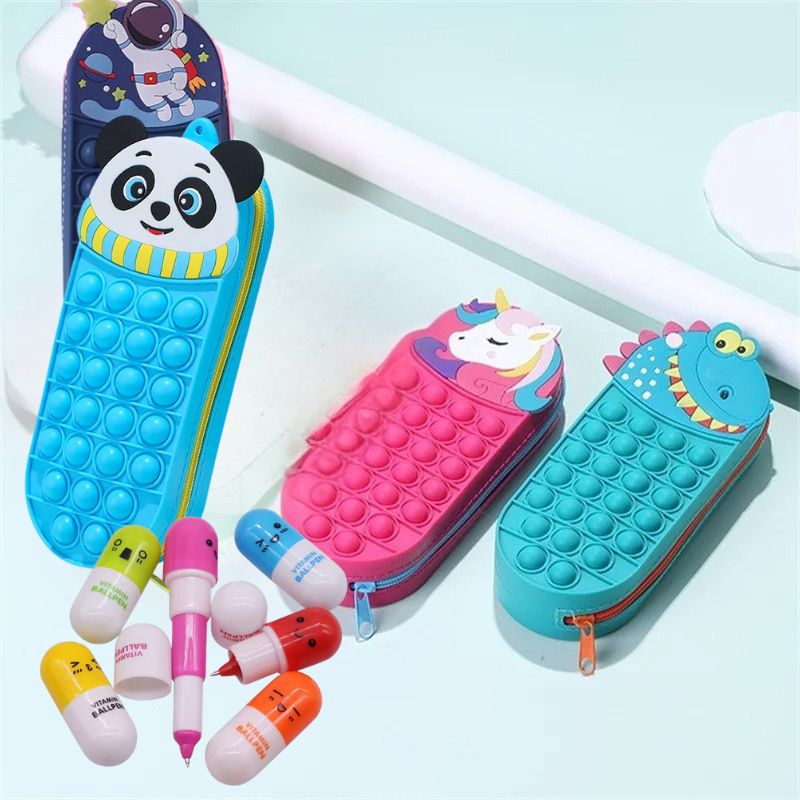 Pop - It Etui Voor Kinderen – Fidget Pennenzak Met Rits - KidsKorner