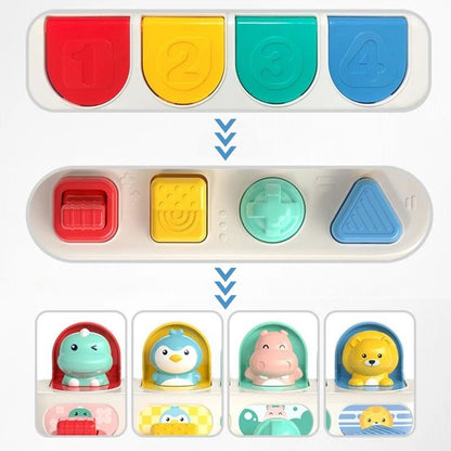 PoppiDier Pop - Up Dieren Speelgoed - Montessori Babyspeelgoed - KidsKorner