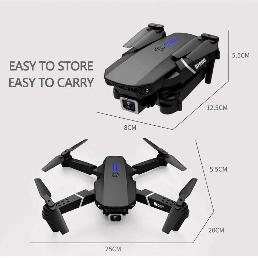 RC Drone Met Camera Voor Kinderen | Opvouwbaar WiFi FPV Live Beeld 4K - KidsKorner