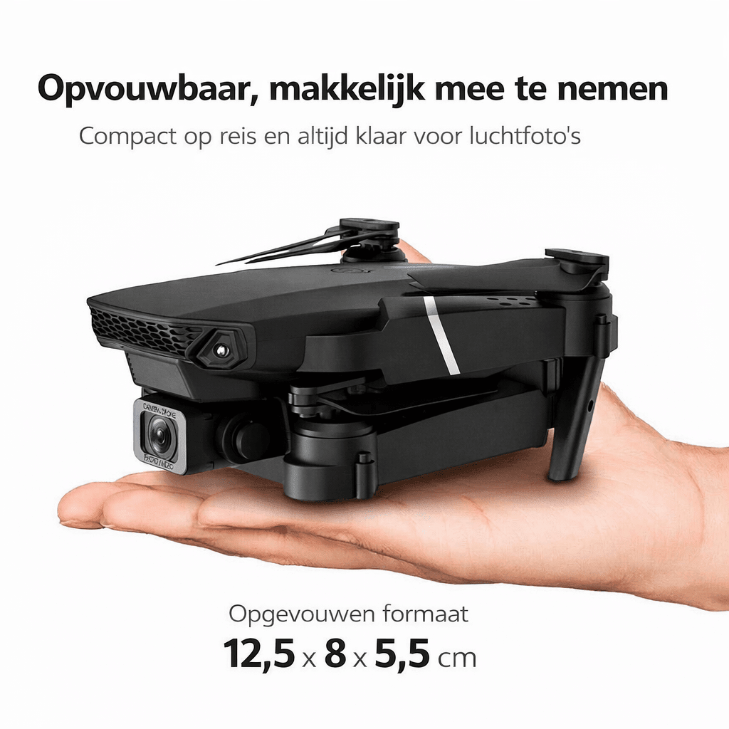 RC Drone Met Camera Voor Kinderen | Opvouwbaar WiFi FPV Live Beeld 4K - KidsKorner