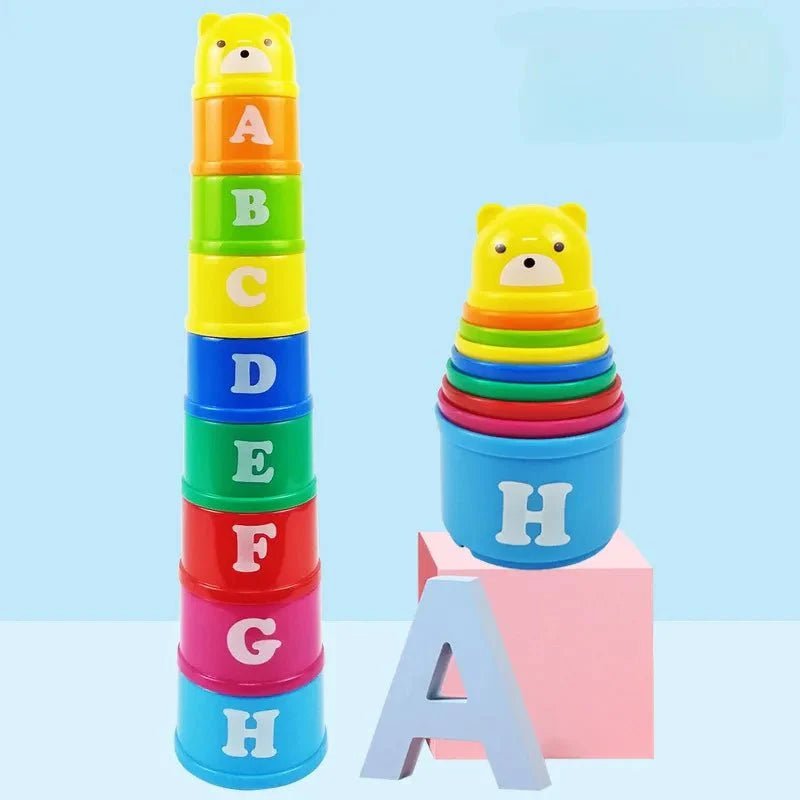 Regenboog Stapelbekers Kinderen - Educatief Stapelspeelgoed - KidsKorner