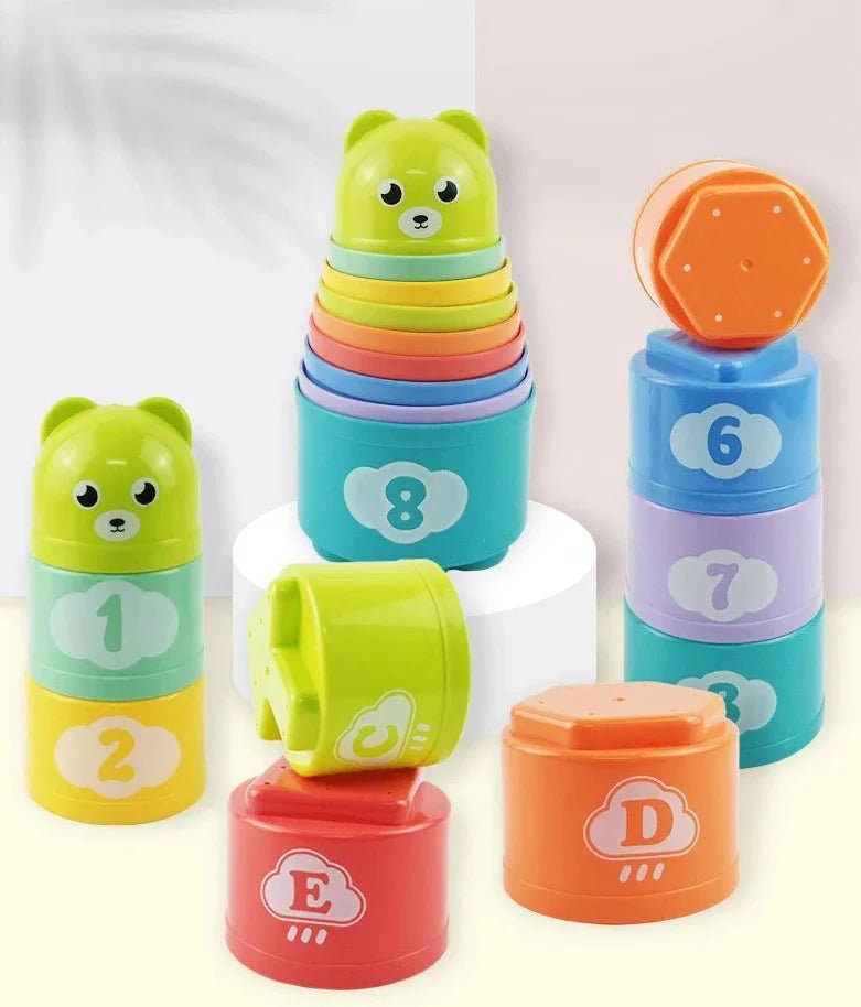 Regenboog Stapelbekers Kinderen - Educatief Stapelspeelgoed - KidsKorner