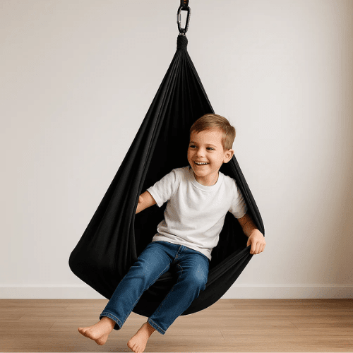 Sensorische Hangschommel Kinderen | Zachte Katoenen Coconschommel Voor Binnen - KidsKorner