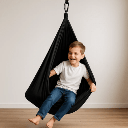 Sensorische Hangschommel Kinderen | Zachte Katoenen Coconschommel Voor Binnen - KidsKorner