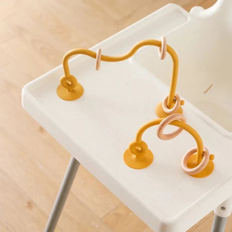 Siliconen Bijtring Doolhof Met Houten Ringen - KidsKorner
