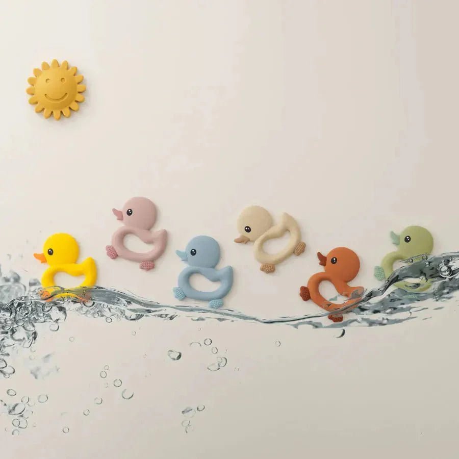 Siliconen Bijtring Eendje Voor Baby - KidsKorner