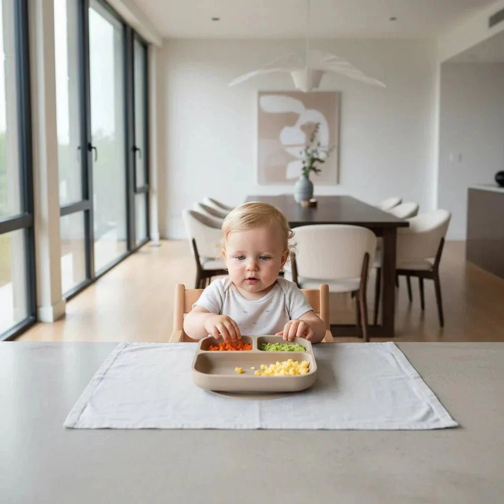 Siliconen Zuigbord Voor Peuters | Verdeelde Vakjes Met Sterke Zuigbasis BPA - Vrij - KidsKorner