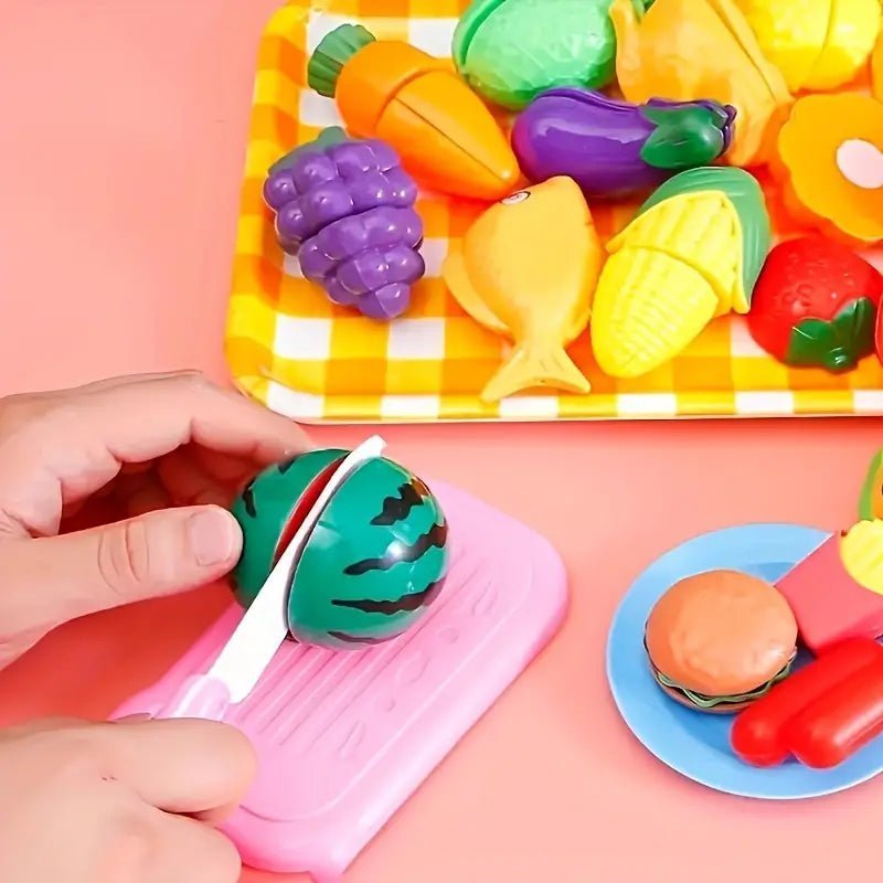 Speelgoed Fruit en Groente Snijset - Eten Voor Speelkeuken - KidsKorner