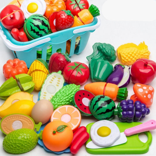 Speelgoed Fruit en Groente Snijset - Eten Voor Speelkeuken - KidsKorner