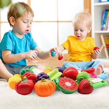 Speelgoed Fruit en Groente Snijset - Eten Voor Speelkeuken - KidsKorner