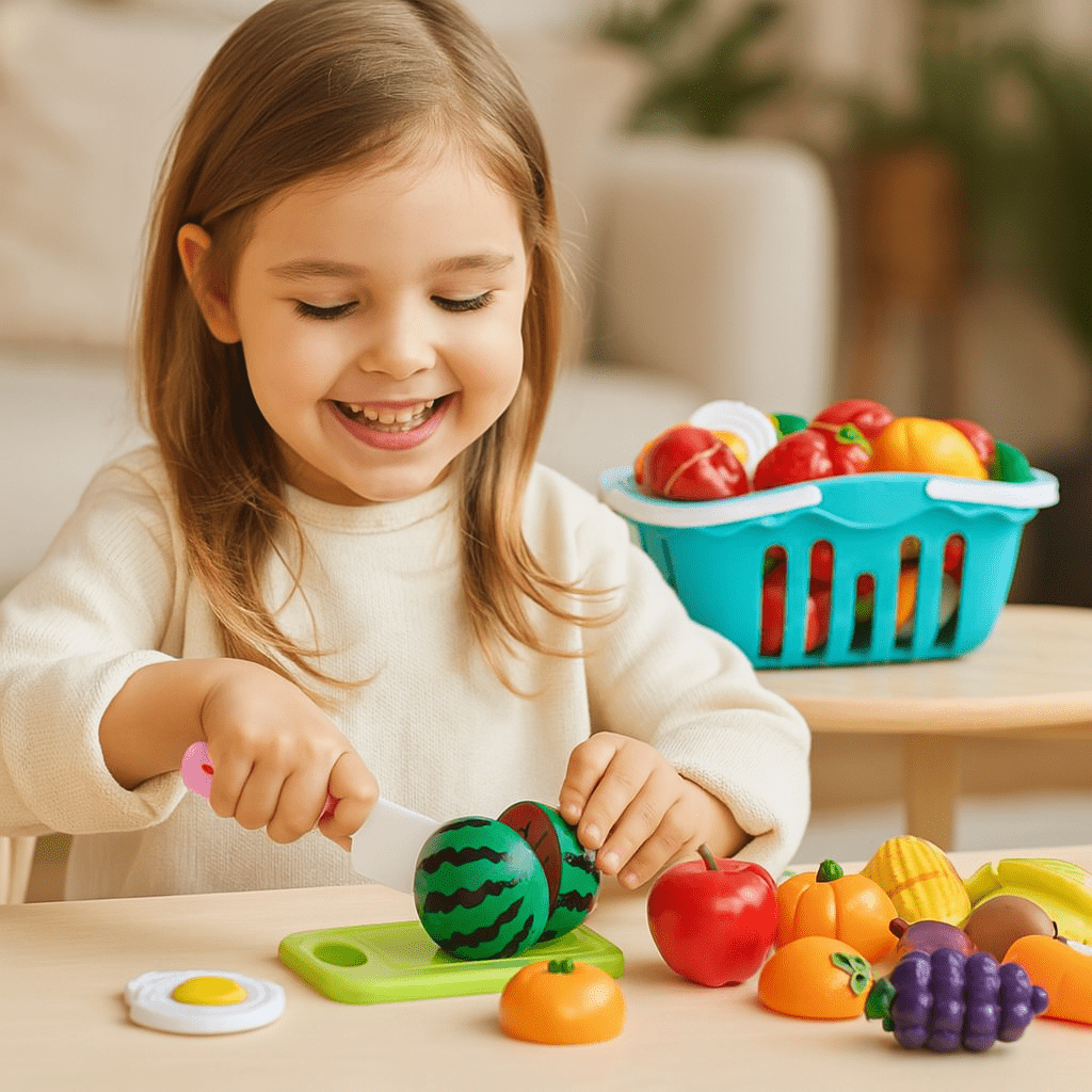 Speelgoed Fruit en Groente Snijset - Eten Voor Speelkeuken - KidsKorner