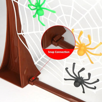 Spinnenweb Bordspel Met Springende Spinnen | Behendigheid En Strategie Voor Alle Leeftijden - KidsKorner