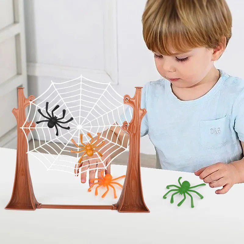 Spinnenweb Bordspel Met Springende Spinnen | Behendigheid En Strategie Voor Alle Leeftijden - KidsKorner