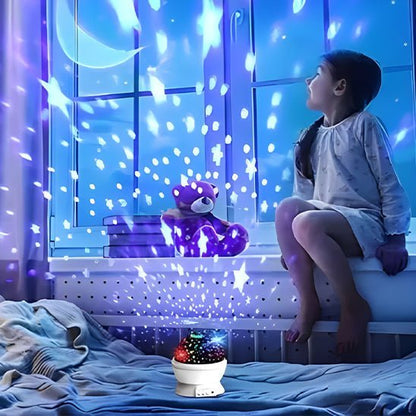 Sterren Projector Nachtlamp Kind – Sterrenhemel Nachtlampje - KidsKorner