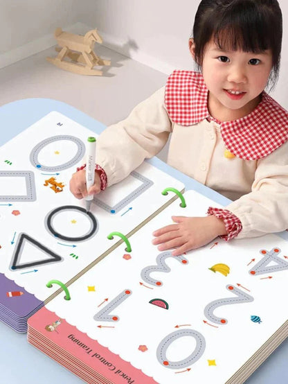 Uitwisbaar Schrijf - en Teken Oefenboek - A4 Oefenkaarten - 3 Tot 6 Jaar - KidsKorner