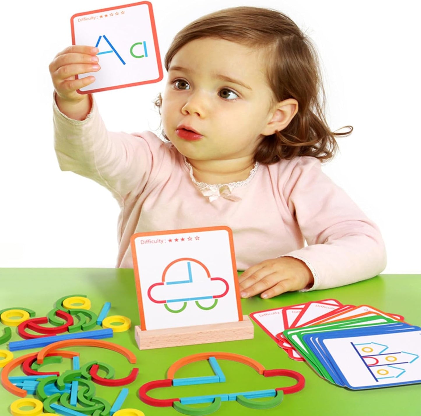 VormKompas Houten Vormenpuzzel Montessori – Patroonpuzzel - KidsKorner
