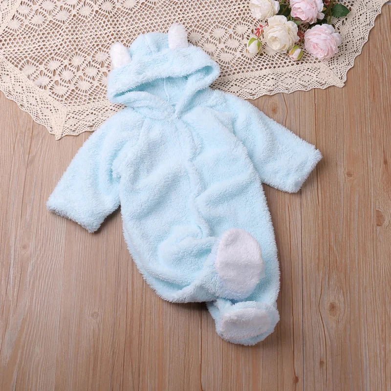 Warm Baby Boxpakje Met Capuchon En Lange Mouwen - KidsKorner