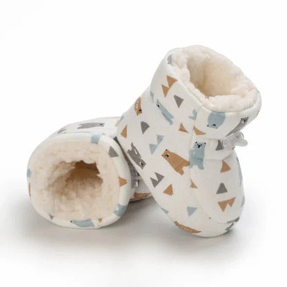 Warme Baby Winterslofjes Antislip Met Klittenband - KidsKorner