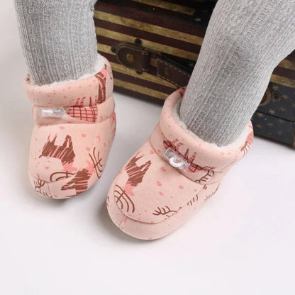 Warme Baby Winterslofjes Antislip Met Klittenband - KidsKorner