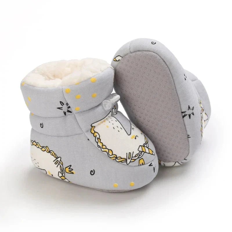 Warme Baby Winterslofjes Antislip Met Klittenband - KidsKorner