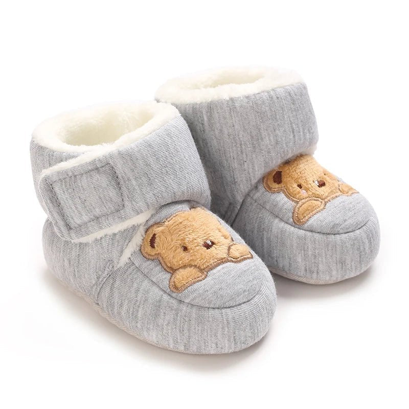 Warme Baby Winterslofjes Antislip Met Klittenband - KidsKorner