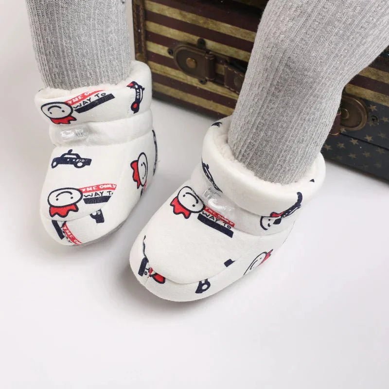Warme Baby Winterslofjes Antislip Met Klittenband - KidsKorner