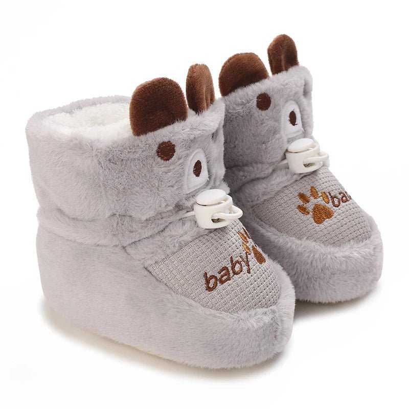 Warme Baby Winterslofjes Antislip Met Klittenband - KidsKorner