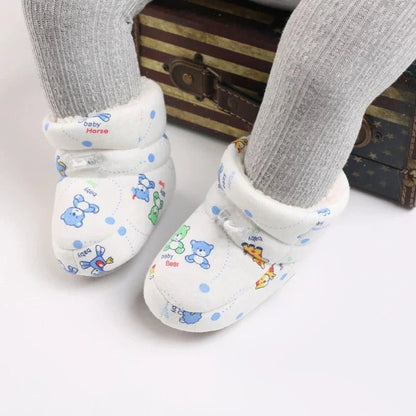 Warme Baby Winterslofjes Antislip Met Klittenband - KidsKorner