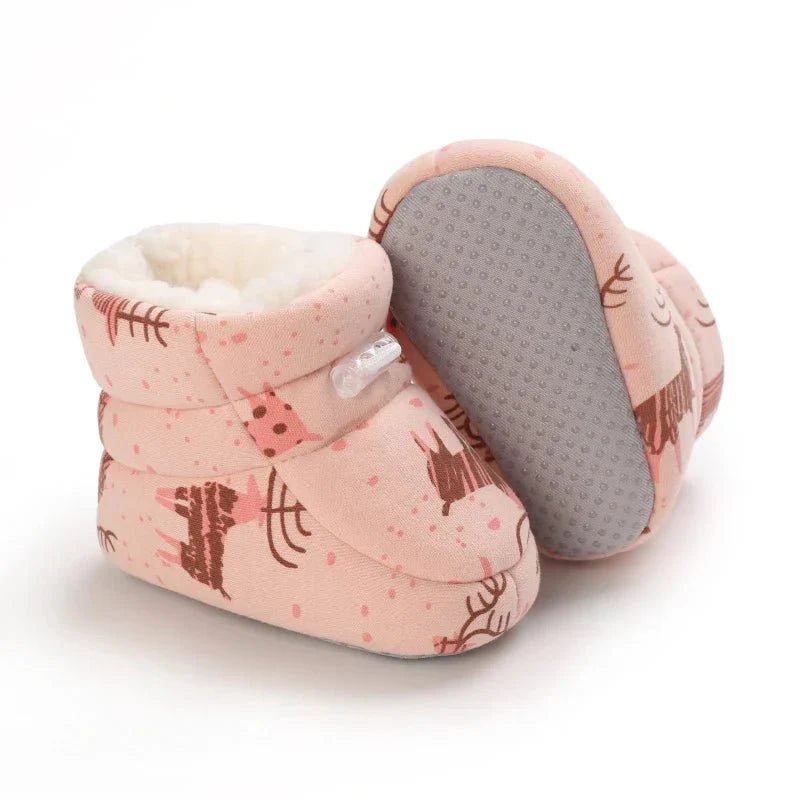 Warme Baby Winterslofjes Antislip Met Klittenband - KidsKorner