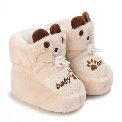 Warme Baby Winterslofjes Antislip Met Klittenband - KidsKorner