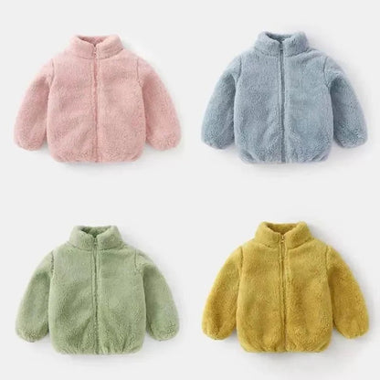 Warme Fleece Peuterjas Met Rits - KidsKorner