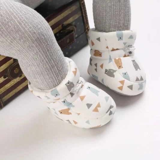 WarmFeet Babyschoentjes - Antislip Winterslofjes voor Koude Dagen - KidsKorner