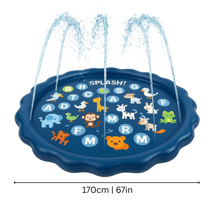 Waterspeelmat Met Fontein - Splashmat Voor Tuin - KidsKorner