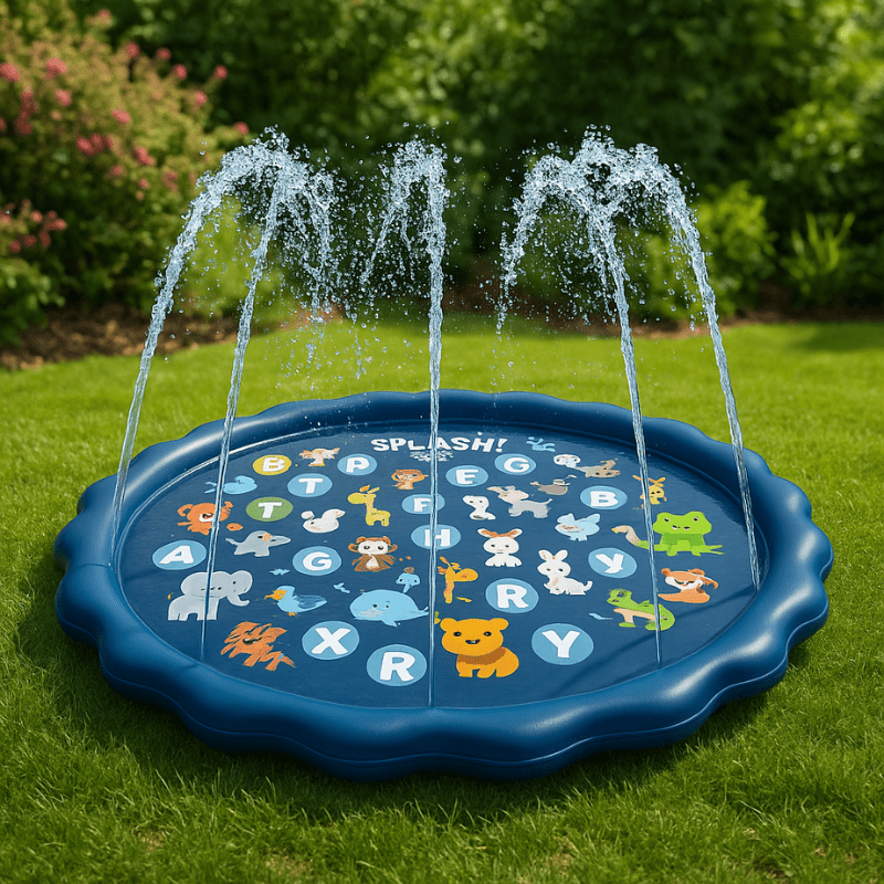 Waterspeelmat Met Fontein - Splashmat Voor Tuin - KidsKorner