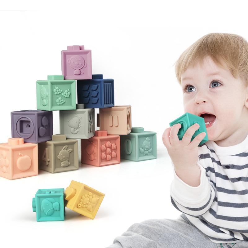 Zachte Baby Bouwblokken 5 - in - 1 – Sensorisch Stapelen - KidsKorner