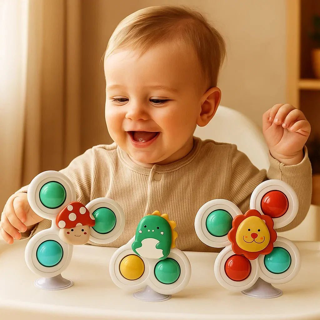 Zuignap Draaispeelgoed Set 3 Stuks Voor Baby En Peuter - KidsKorner